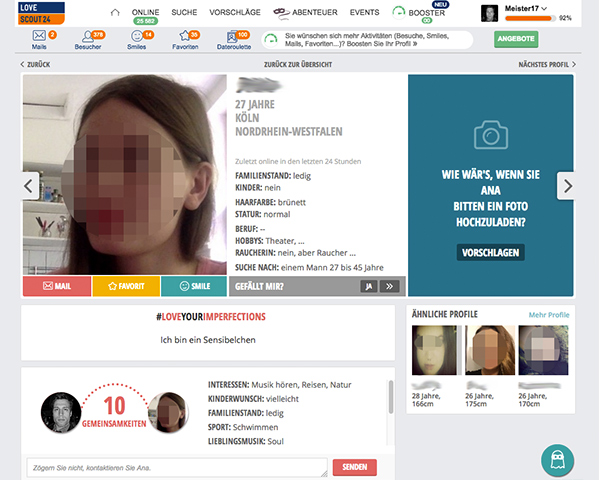 Lovescout24 Fake Profile Lovescout24 Fake Profile