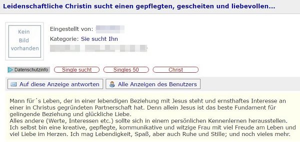 Partnersuche anzeige kostenlos