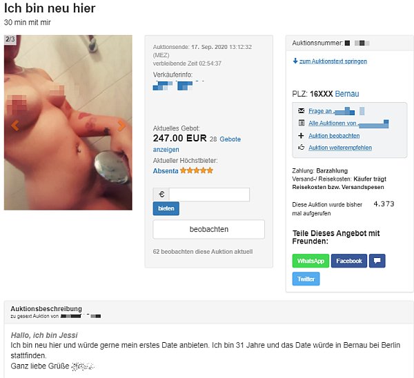 Auktion bei Gesext.de