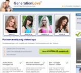 Der Screenshot von GenerationLove.com