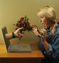 Online-blogs über männer, die frauen auf dating-sites treffen