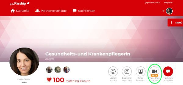 videodate button parship finden