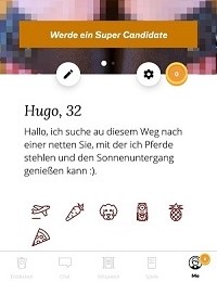 candidate app profil und einstellungen