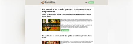 Dating Cafe Events