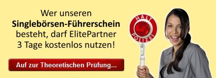 ElitePartner kostenlos mit dem Singlebörsen-Führerschein