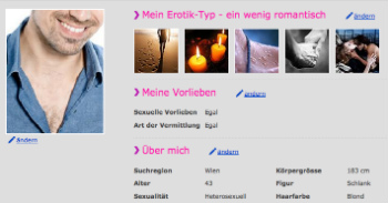 Erovie.at Profil erstellen
