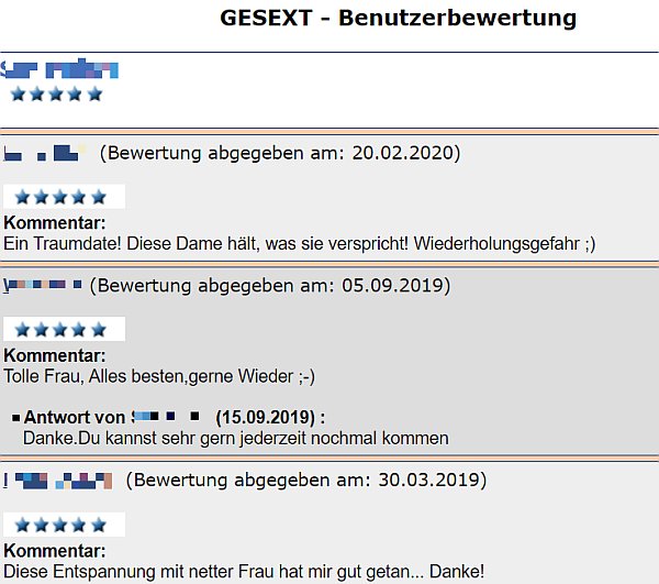 benutzerbwertung bei gesext.de