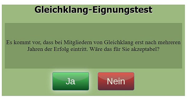 gleichklang eignungstest