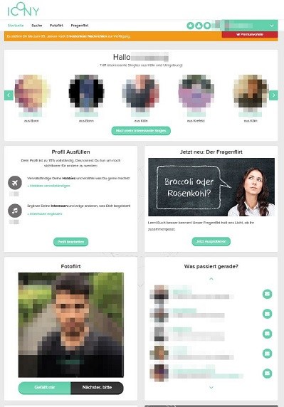 Die Singlebörse Icony