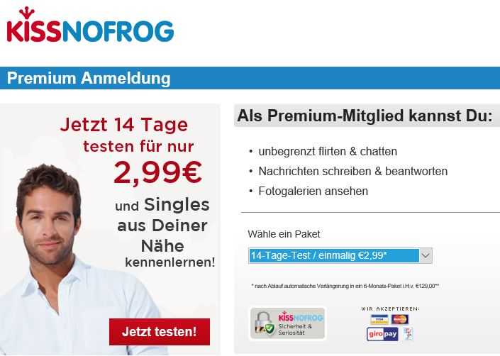 kissnofrog Probe Abo