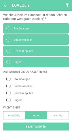 lovequiz app icony fragen