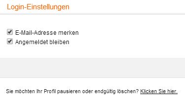 Trend single de profil löschen
