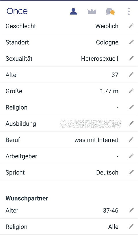 dating app once