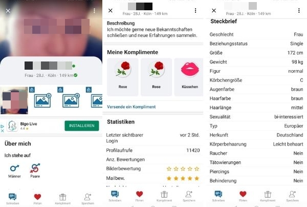 Popcorn App poppen.de profil frau