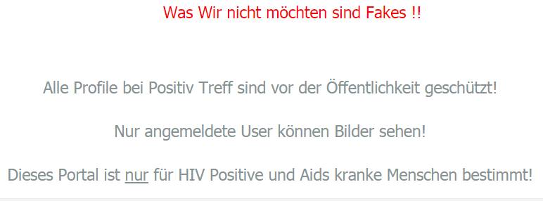 Klare Regeln beim positiv-treff