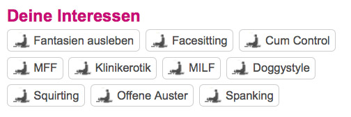 RichtigWild.de Vorlieben
