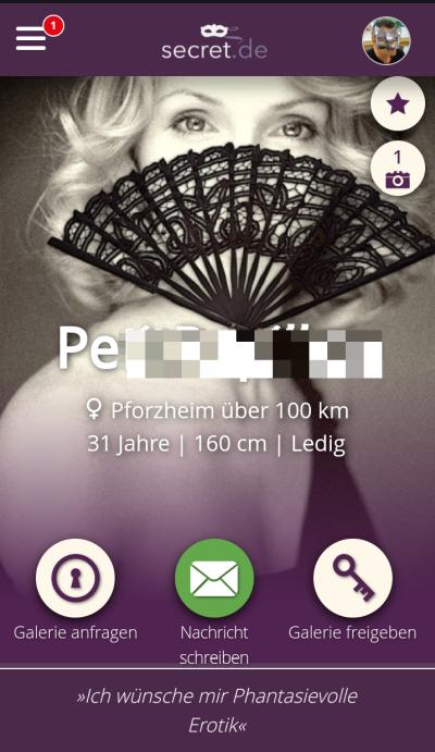 secret.de App Profil