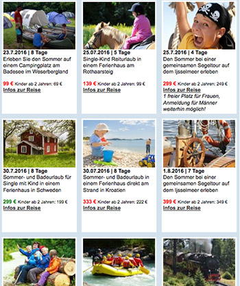 Singlemama.de Reisen