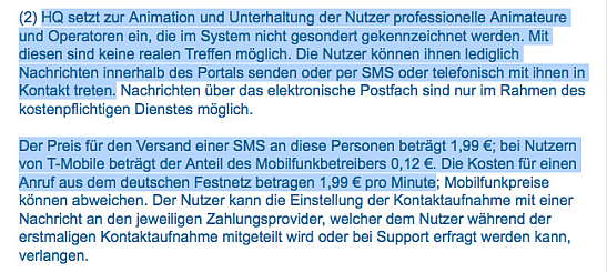 Auszug aus den XPartner AGB