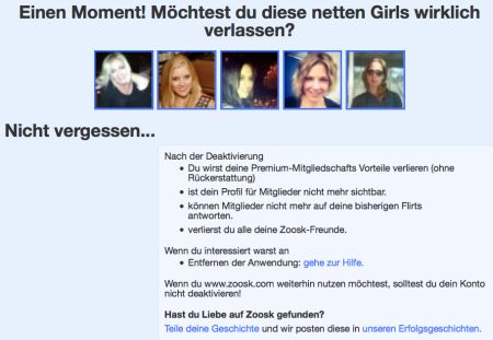 Zoosk kündigen