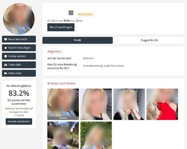 Ein Frauen-Inserat