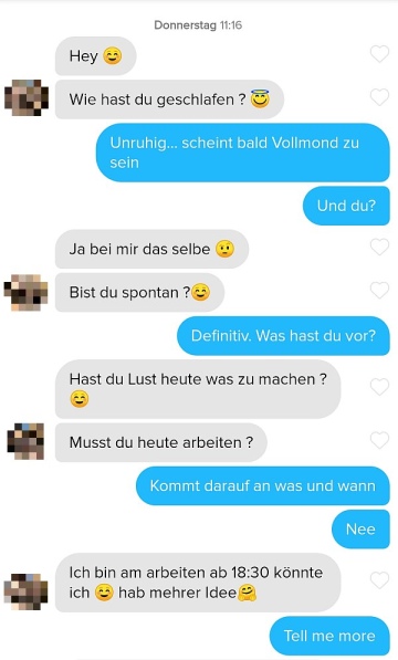 Bei tinder senden foto Tinder Bilder