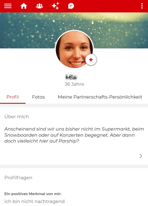 Parship: Ein Beispielprofil