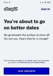 Screenshot OkCupid.com
