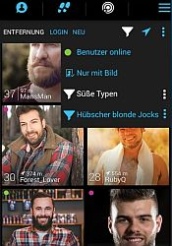 Screenshot PlanetRomeo App