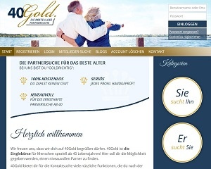 Screenshot 40Gold.de