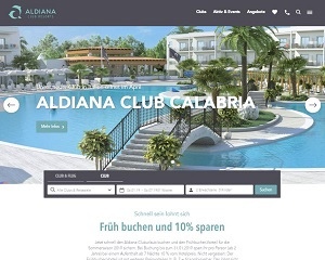 Screenshot Aldiana.de