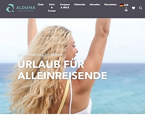Screenshot Aldiana.de