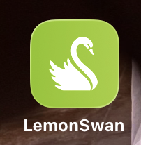 LemonSwan App-Symbol auf dem iPhone-Startbildschirm